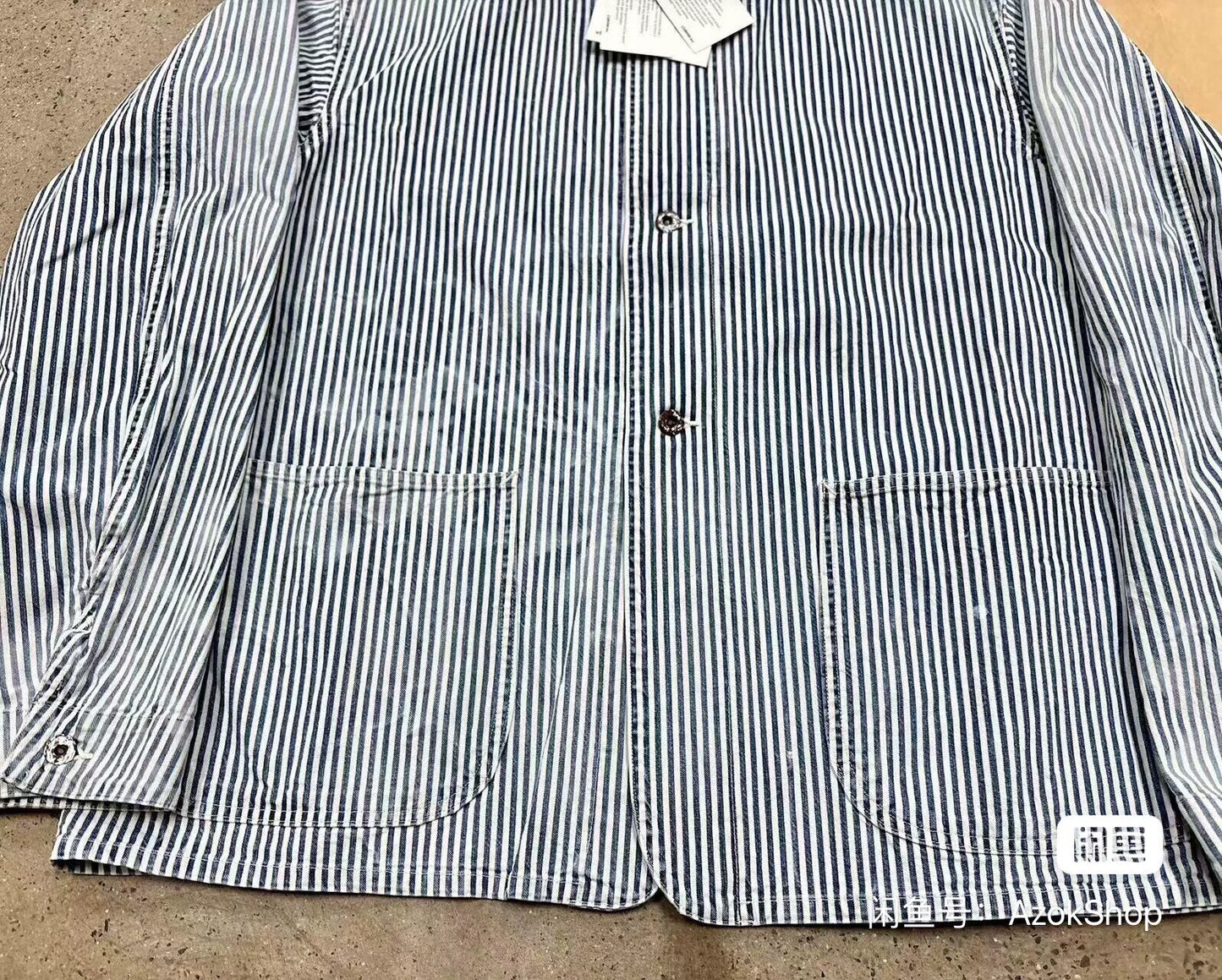 Visvim Coverall Hickory Dry Striped Jacket