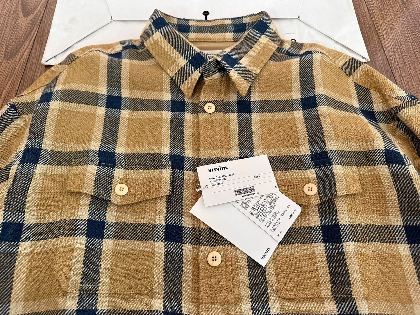 visvim lumber check long sleeve shirt