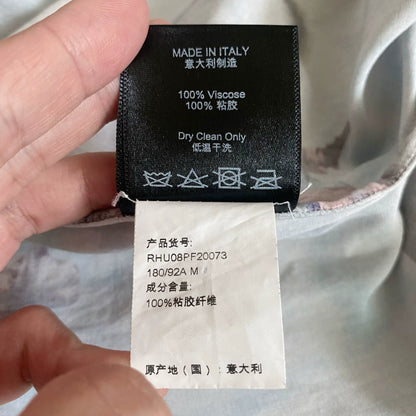 shark print short sleeve Aloha shirt