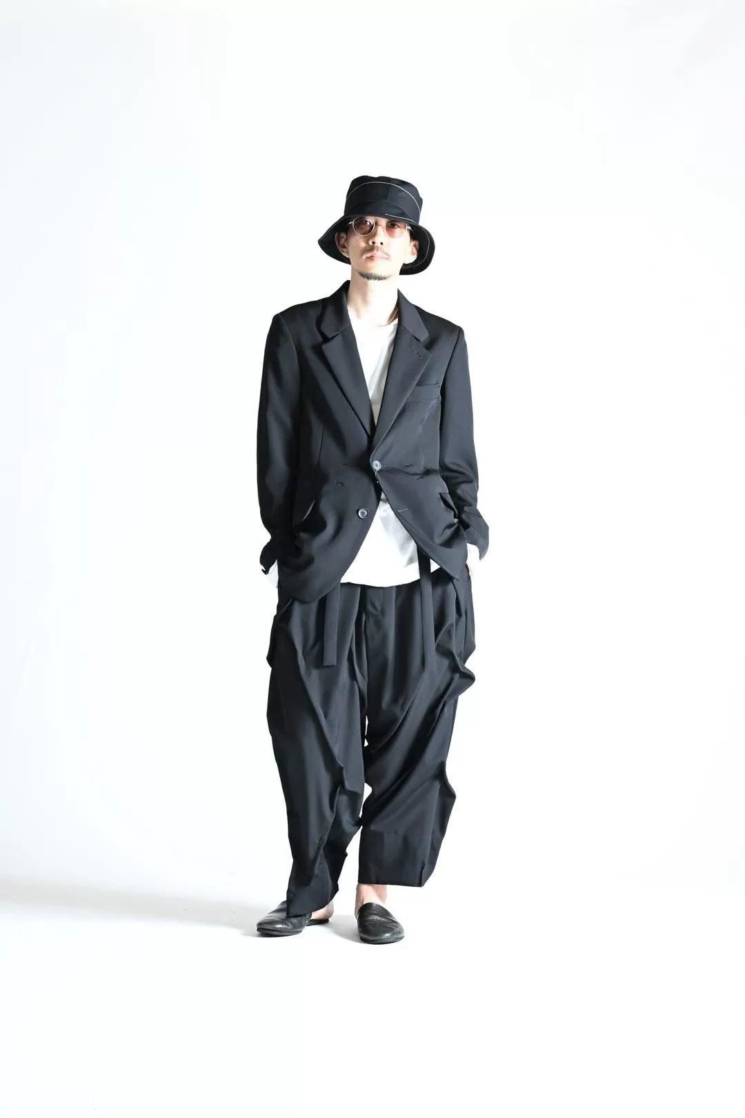 Yohji Yamamoto Irregular Pleated Trousers
