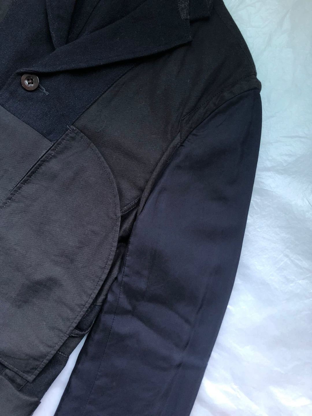 stylish navy wool jacket by kolor