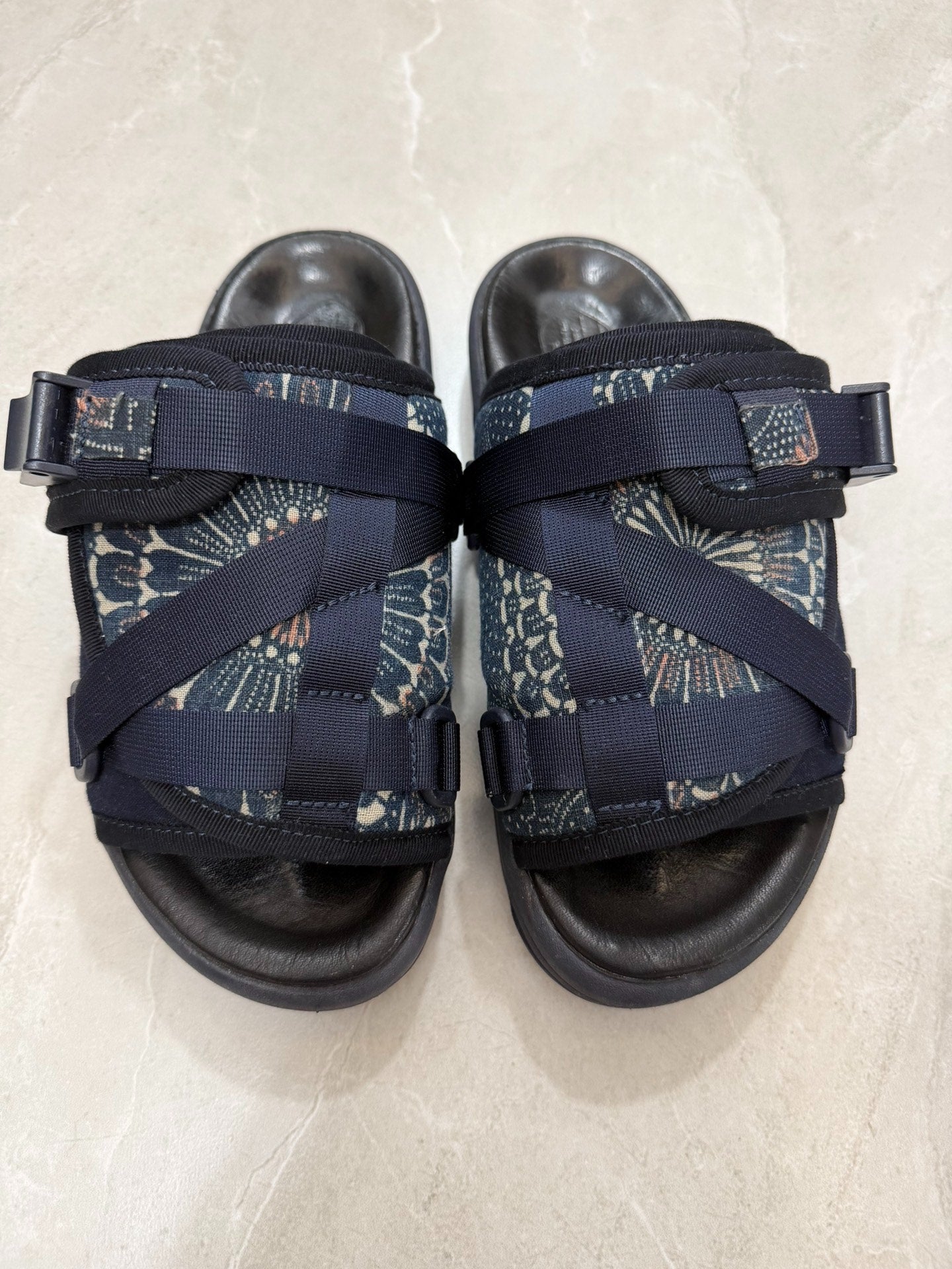 visvim christo indigo vibram sandals