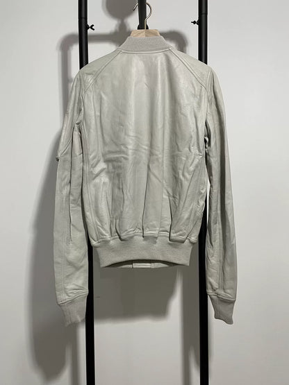 rick owens ro ma1 leather bomber jacket