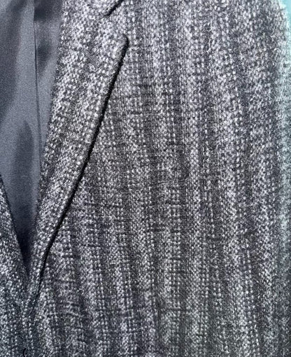 Saint Laurent 15FW Gray Pinstripe Wool Blazer