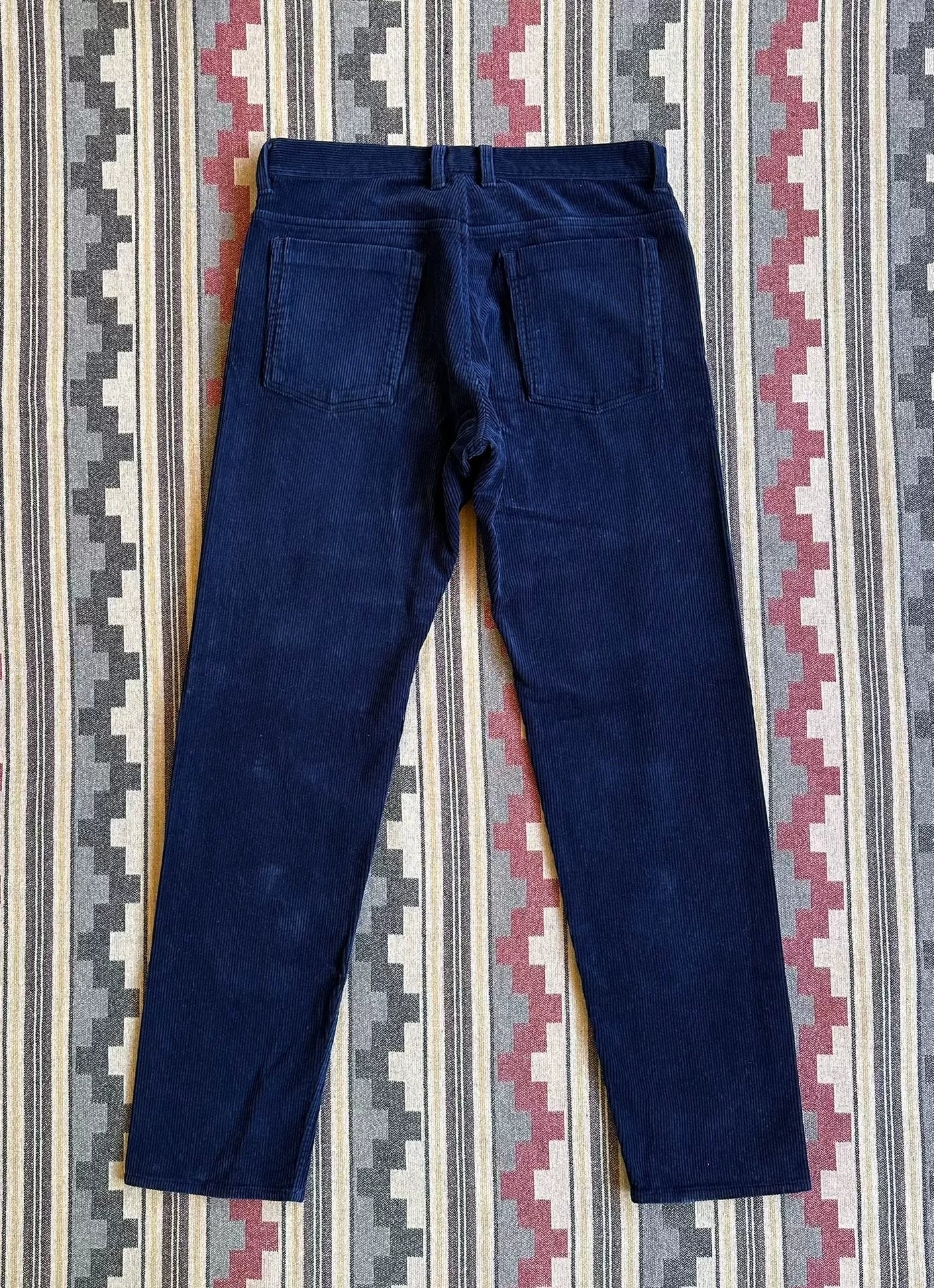 blue blue japan indigo corduroy pants