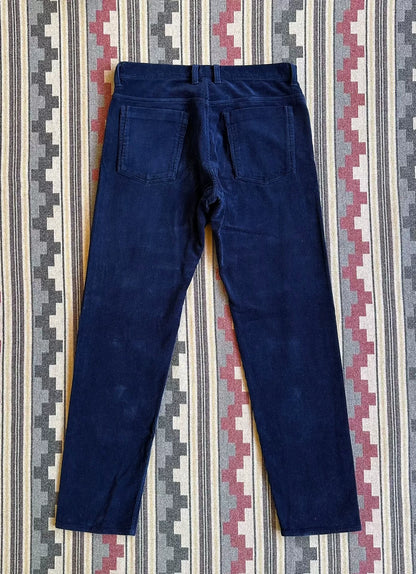 blue blue japan indigo corduroy pants