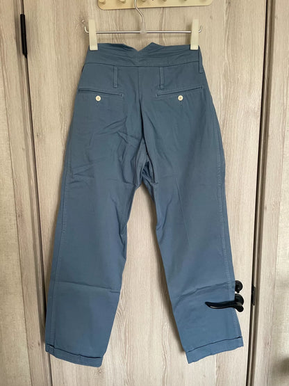 visvim HAKAMA Blue Cotton Pants