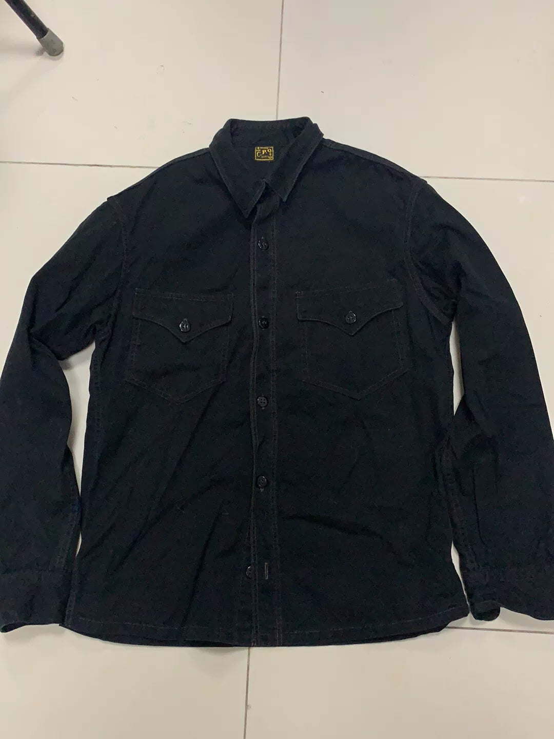 Freewheelers Black CPO Shirt Size 16