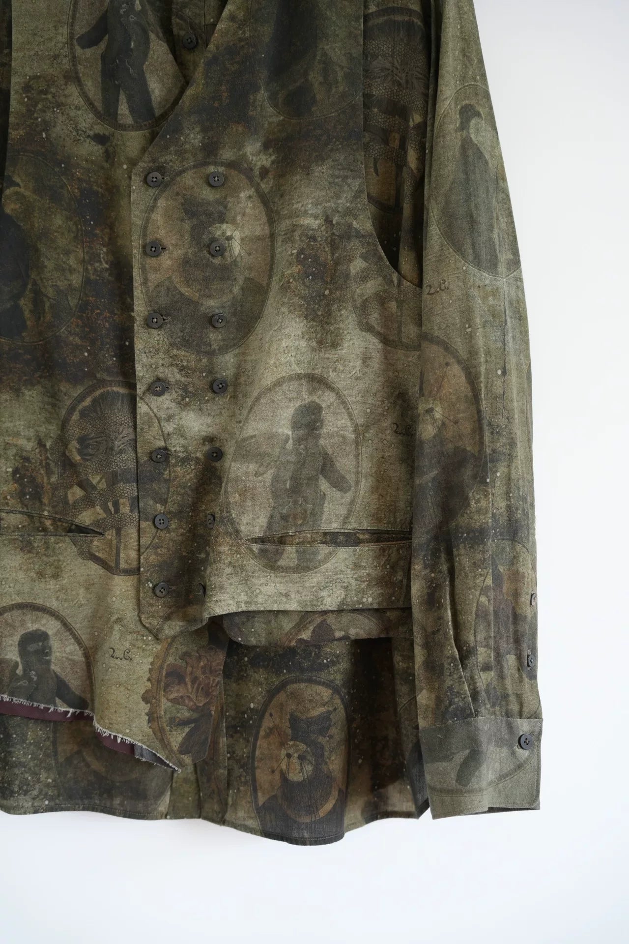 Ziggy Chen Double Layer Shirt 22aw