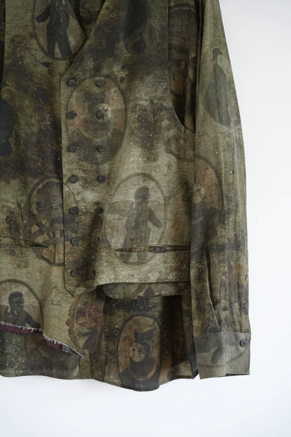 Ziggy Chen Double Layer Shirt 22aw