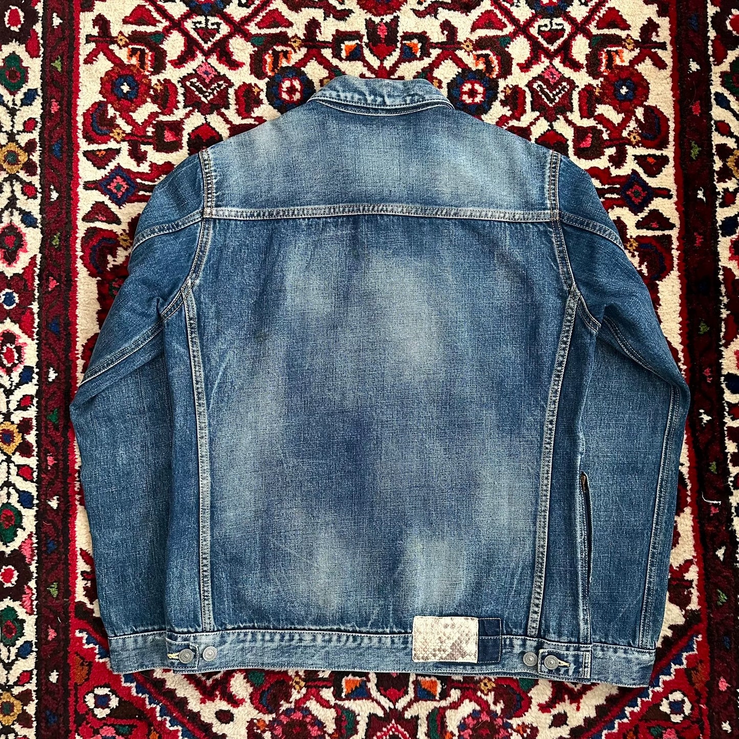visvim snake skin denim jacket