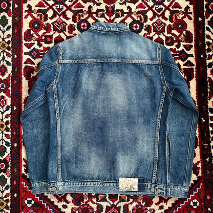 visvim snake skin denim jacket
