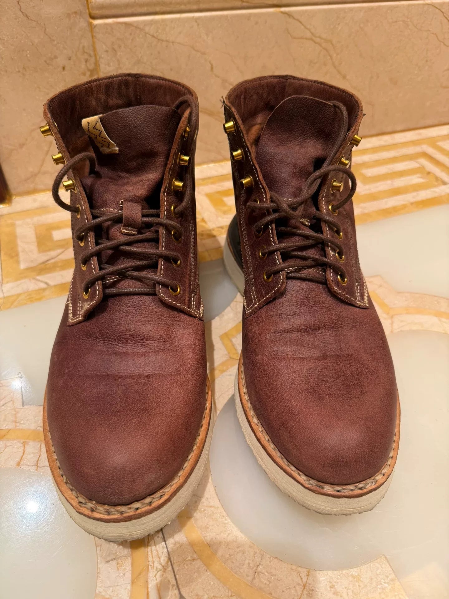 visvim virgil boots folk kngr dk brown