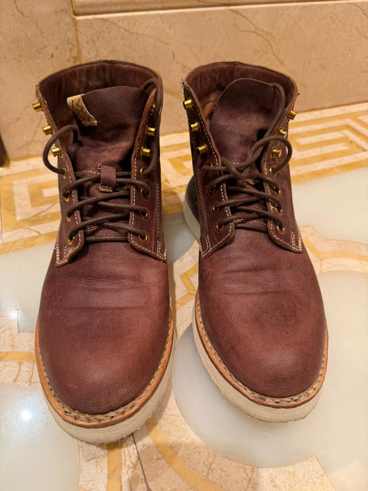 visvim virgil boots folk kngr dk brown