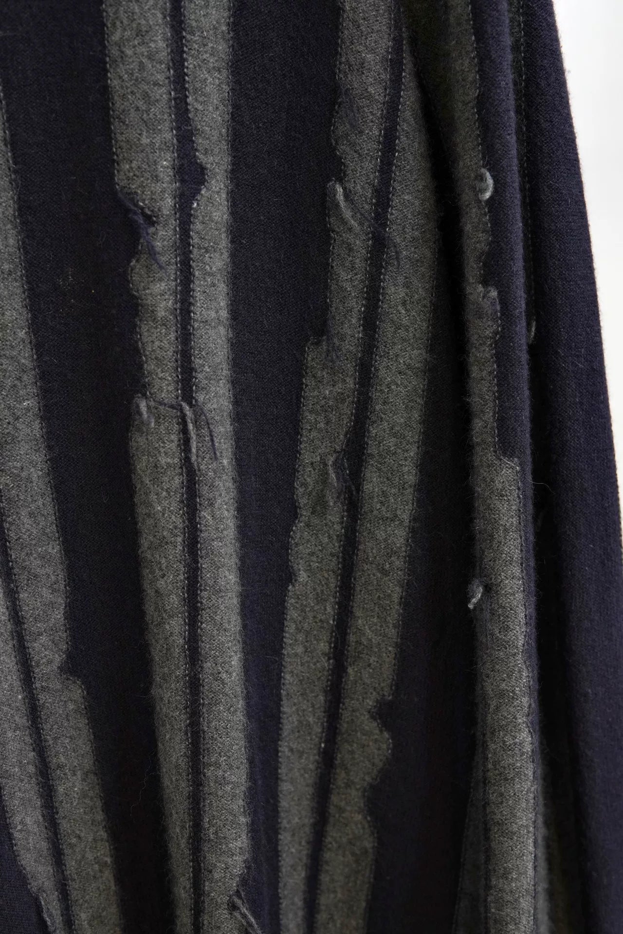 Ziggy Chen A/W 2016 Distressed Stripe Cashmere Sweater