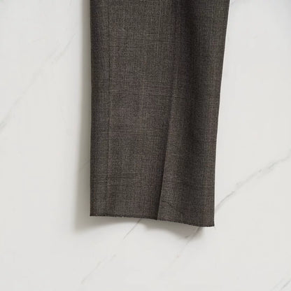 Saint Laurent Brown Checkered Drawstring Pants