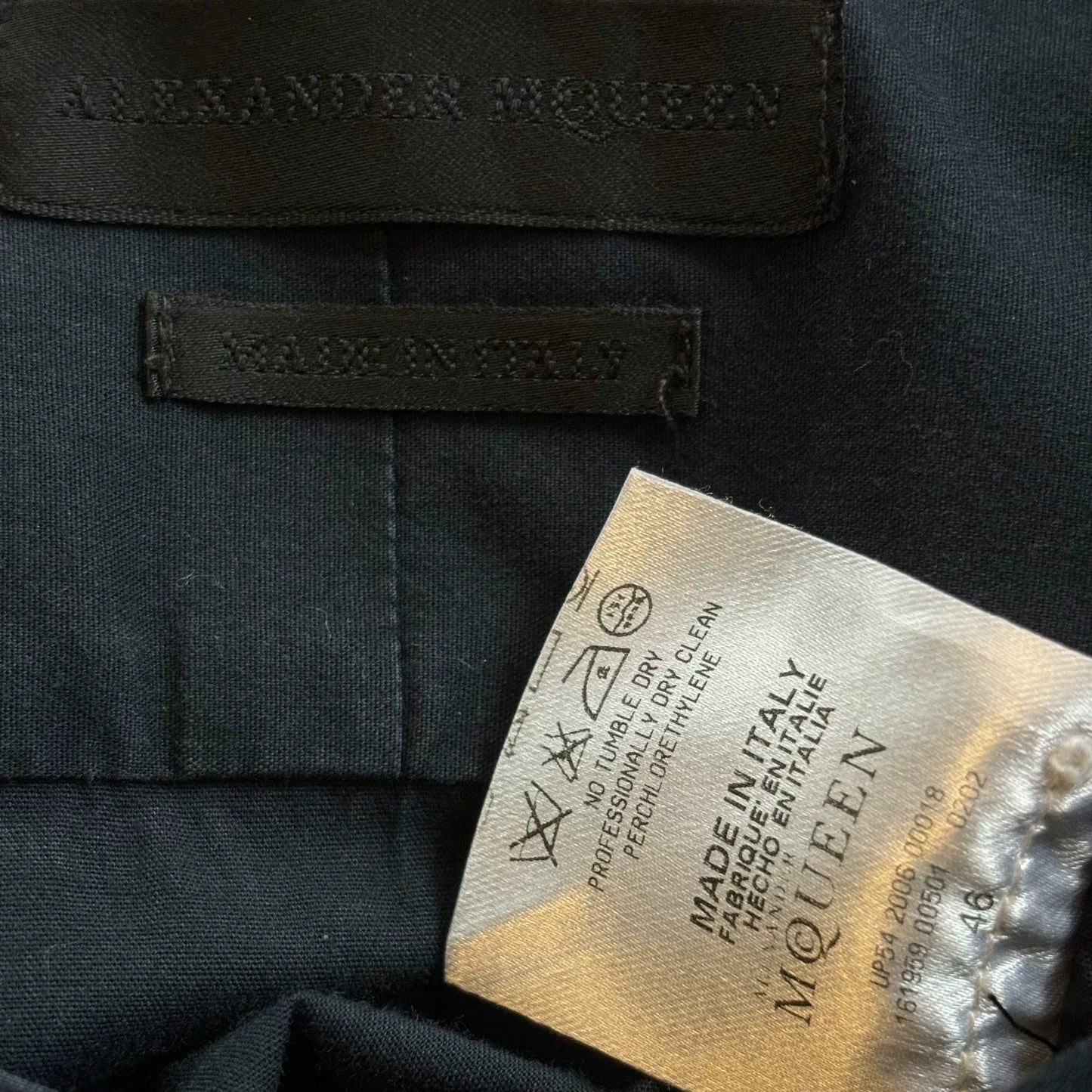 alexander mcqueen 2006 metallic lace shirt