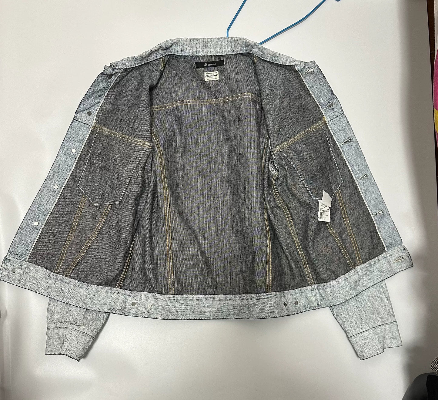 rare johnbull denim jacket made in japan