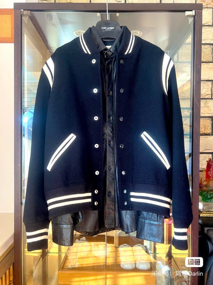 saint laurent lambskin leather shirt jacket