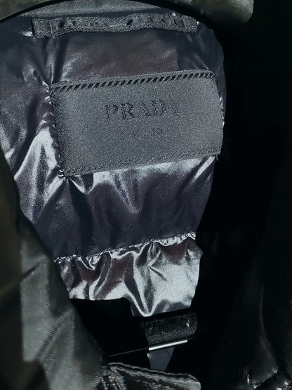 Prada Black Down Jacket, Size XL