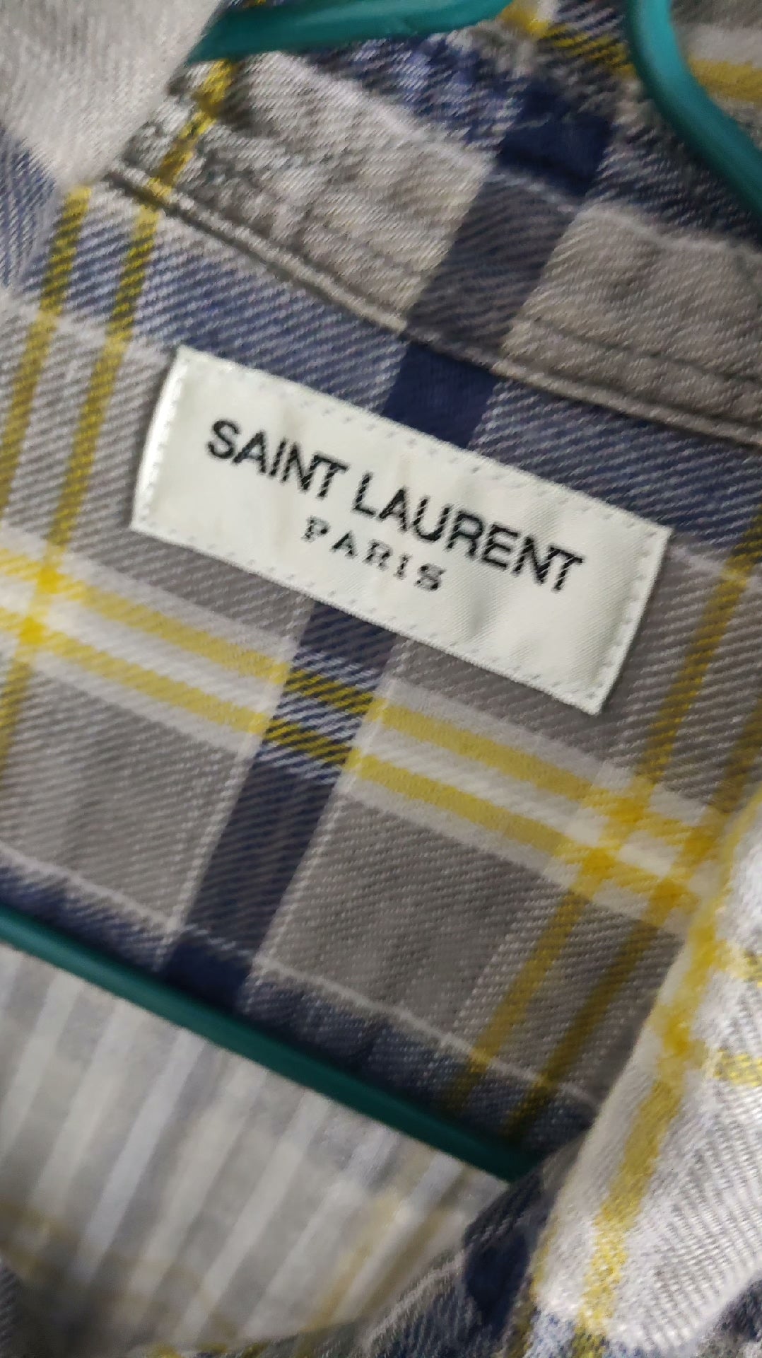 Saint Laurent Plaid Shirt