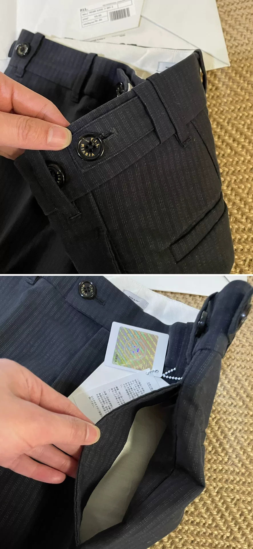 Visvim Paccard Stripe Cropped Slacks