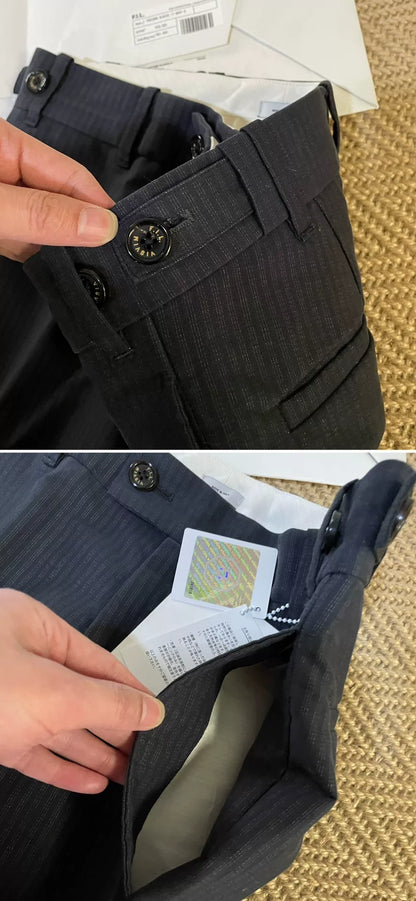 Visvim Paccard Stripe Cropped Slacks