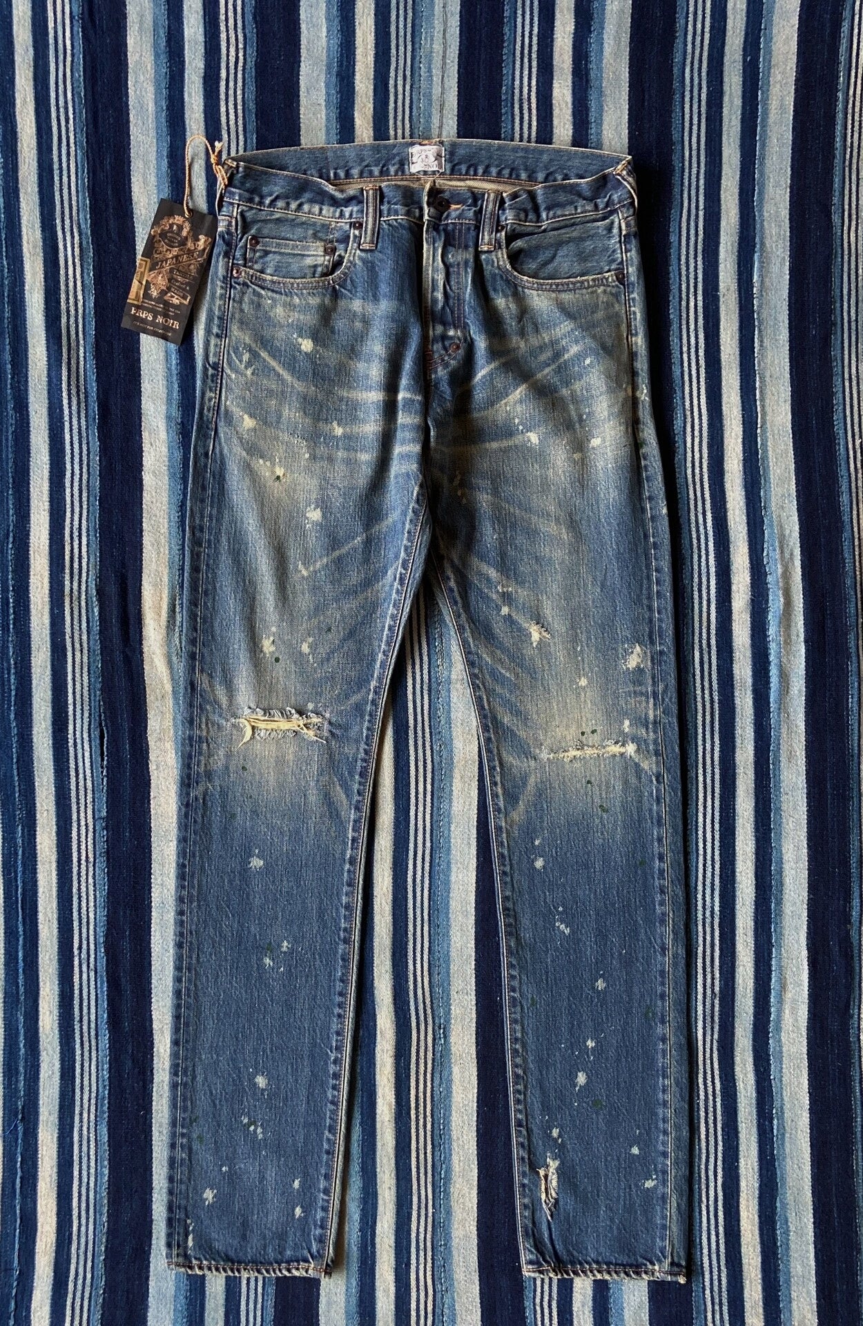 vintage washed denim jeans by prps noir