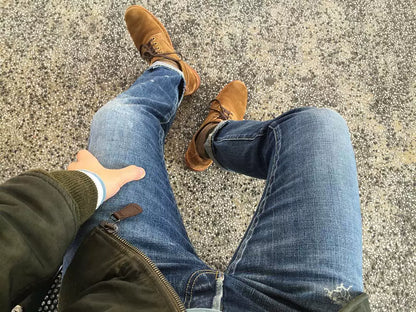 visvim hilts low folk shoes in light brown