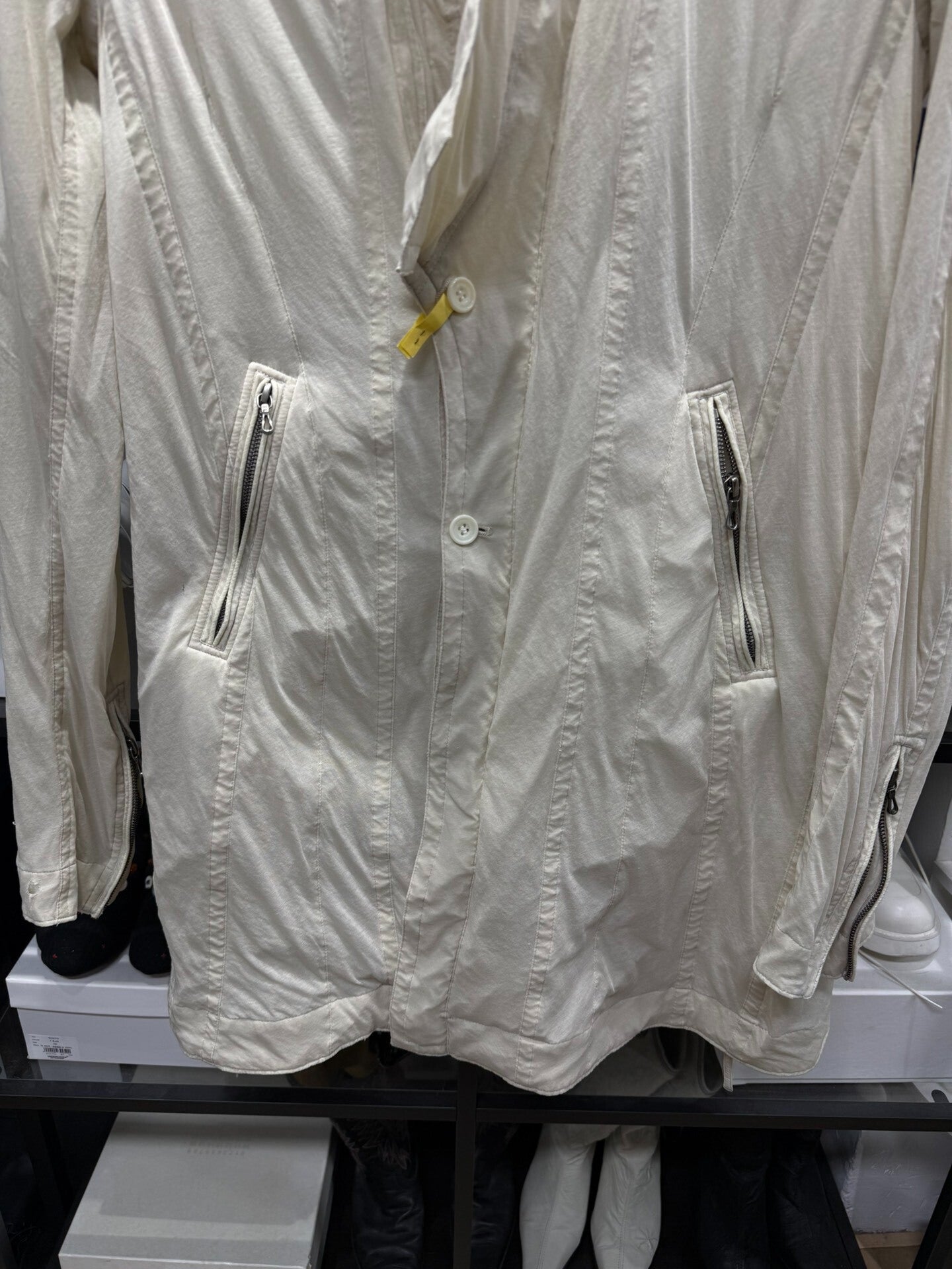 Sheer Layered Stand Collar Jacket