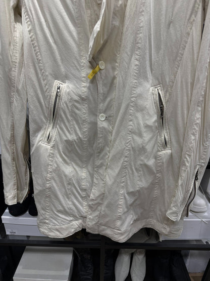 Sheer Layered Stand Collar Jacket