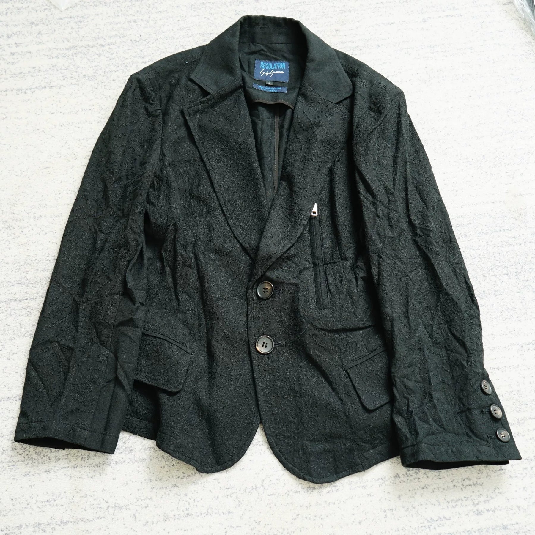 Yohji Yamamoto Jacquard Blazer