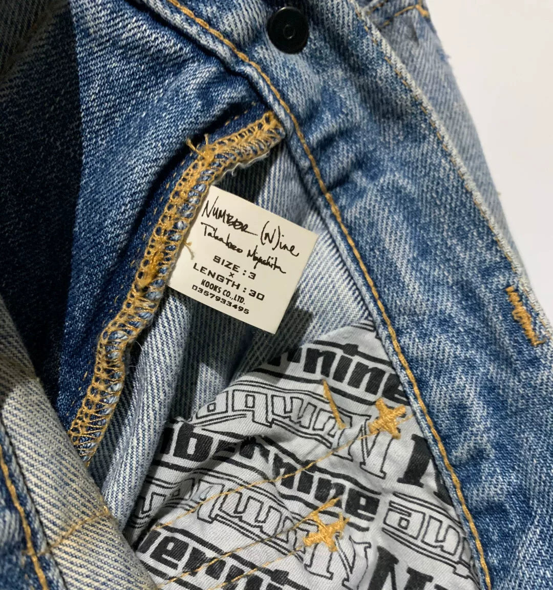 Number Nine Splatter Jeans ASAP Rocky