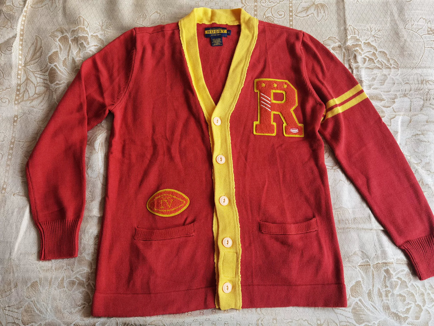 Ralph Lauren Rugby Vintage Knit Cardigan