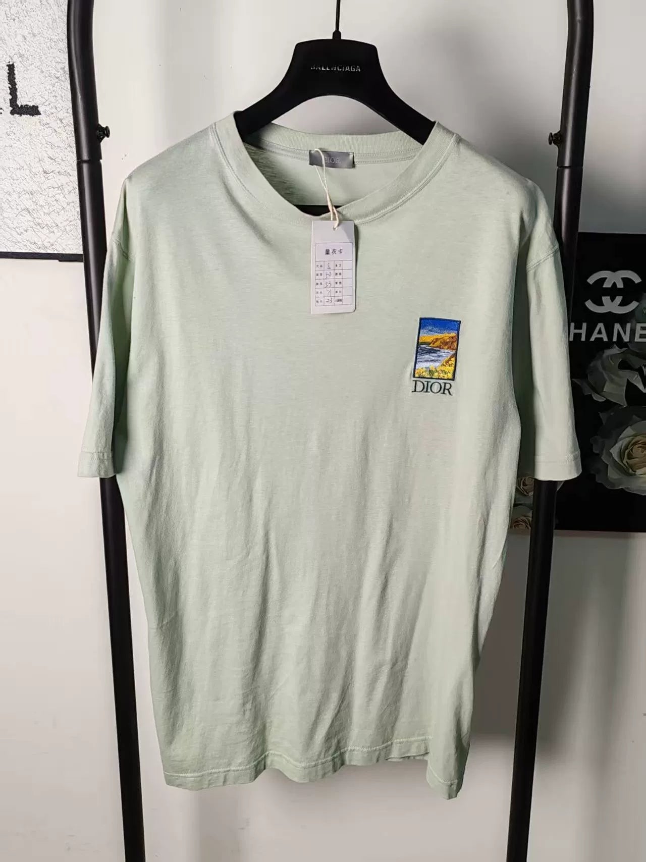 Dior Embroidered Logo Short Sleeve Shirt