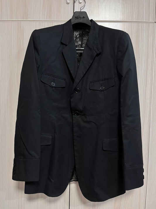 Yohji Yamamoto Lace Back Blazer