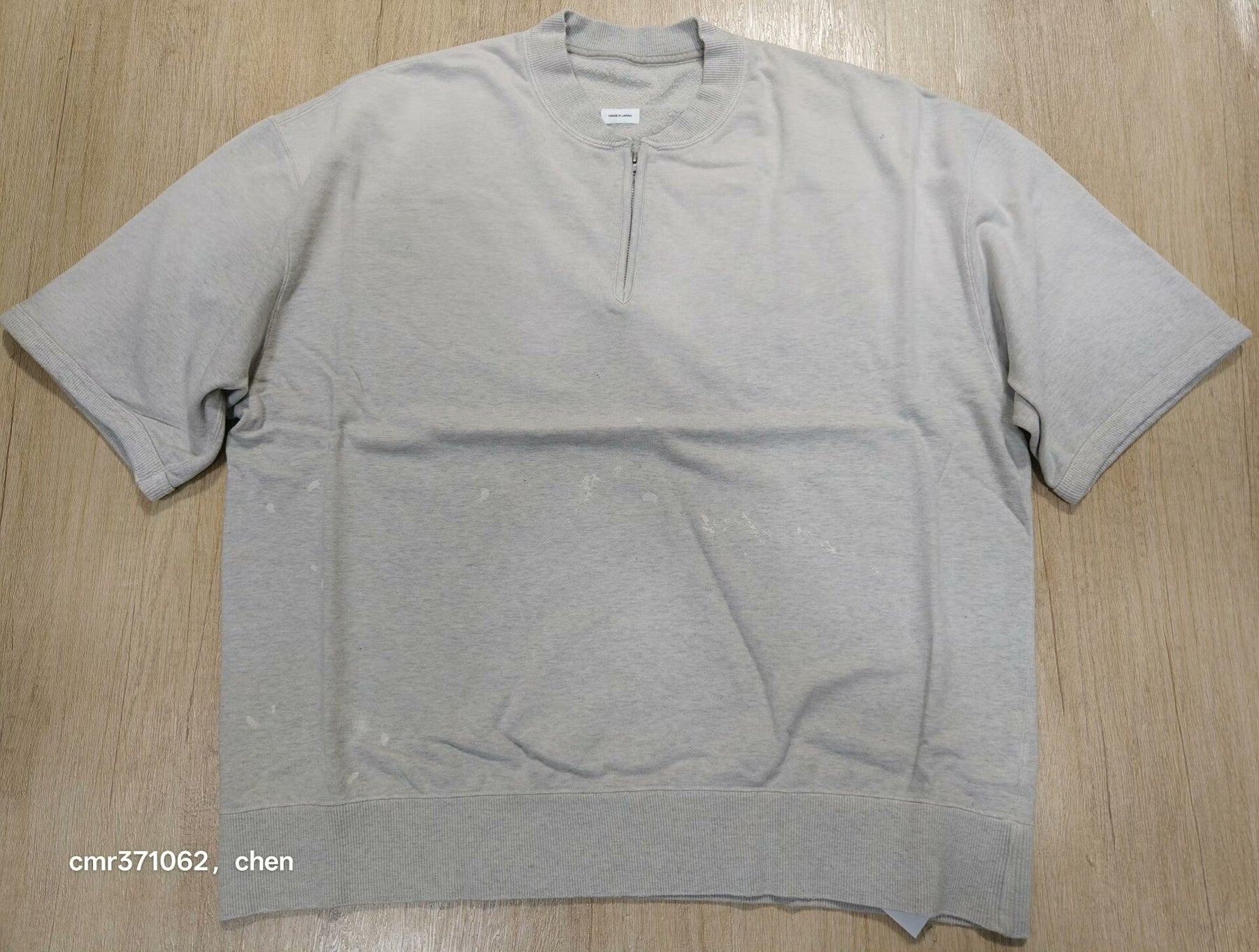 VISVIM 26SS MONDO ZIP CRASH Henley Sweatshirt