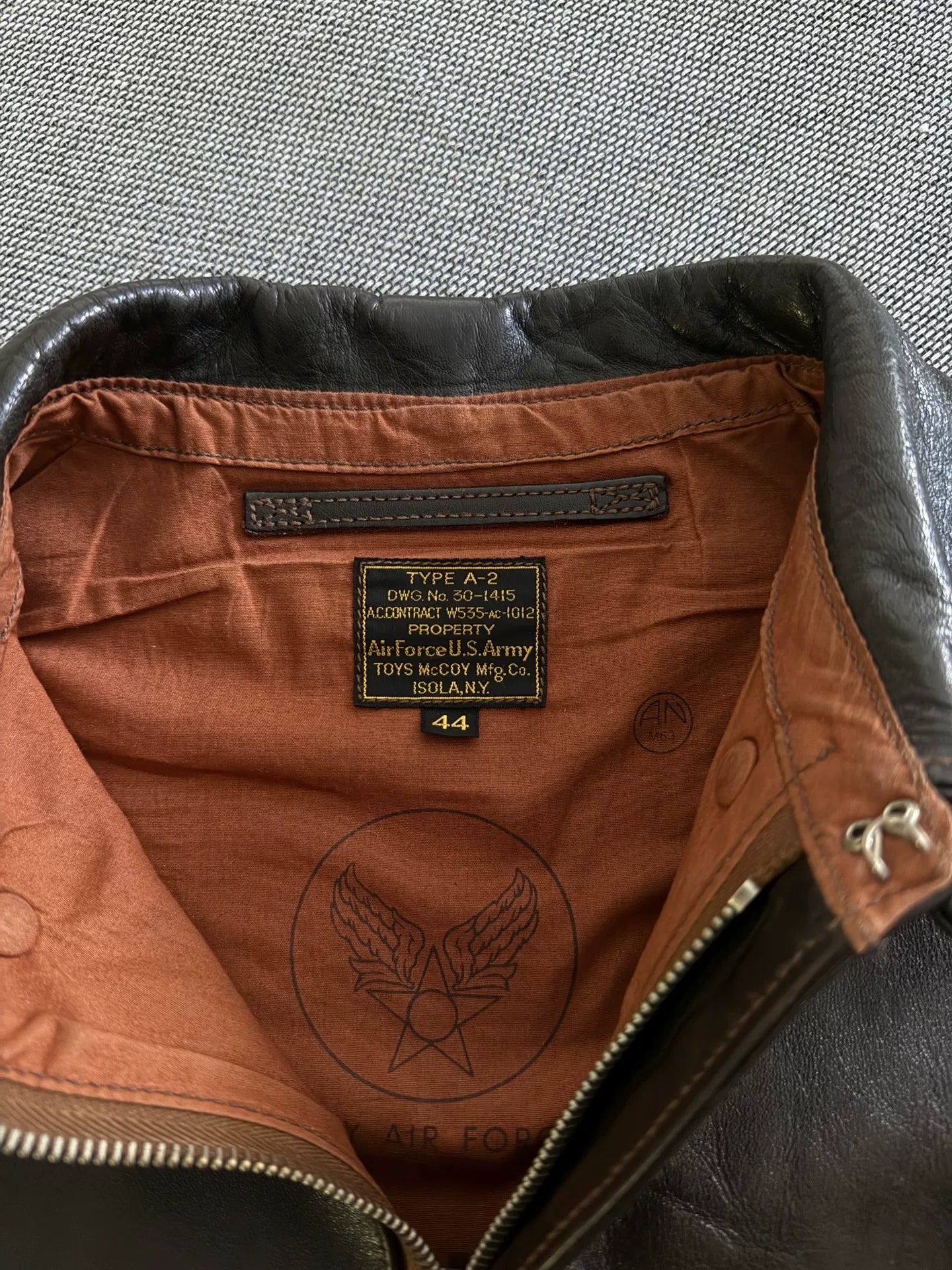 Toys McCoy A2 Flight Jacket in Brown Leather