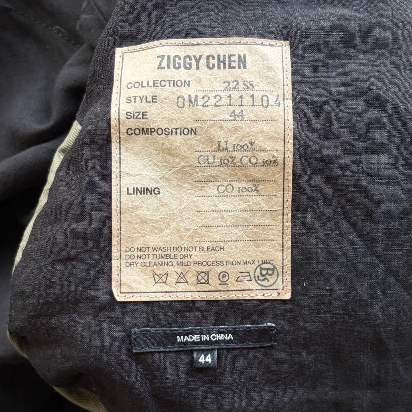 ziggy chen double-faced coat 22ss