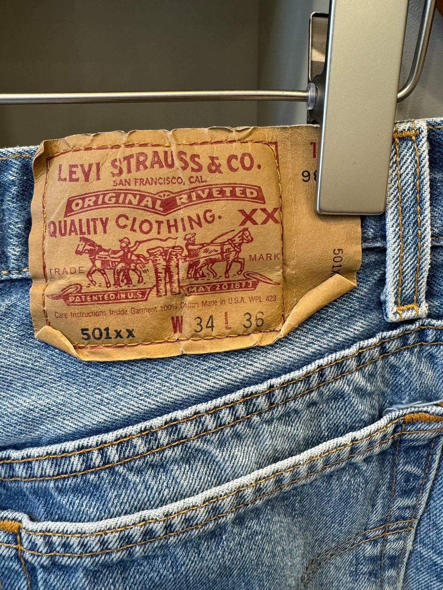 Vintage Levi's 501XX Denim Jeans