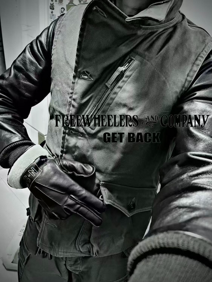 Freewheelers Avatar Vest in Khaki