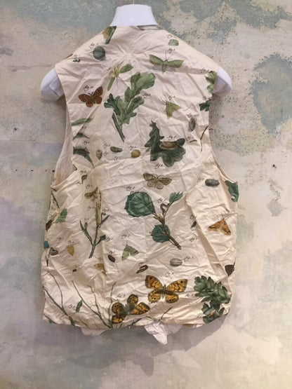 paul harnden vest with floral print