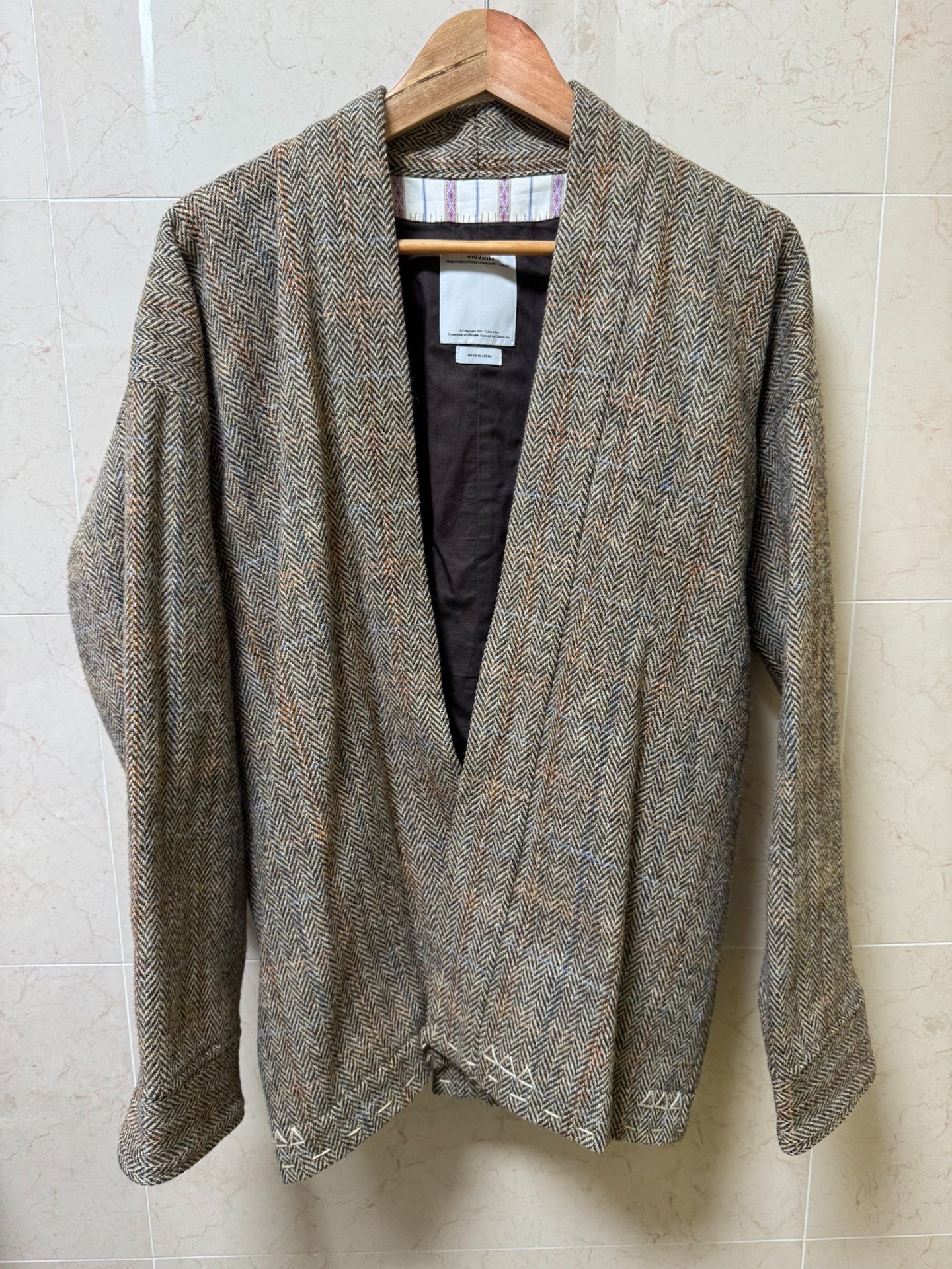 visvim sanjuro harris tweed jacket