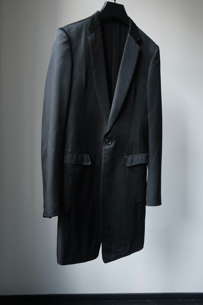 Julius_7 Dark Satin Avant-garde Blazer