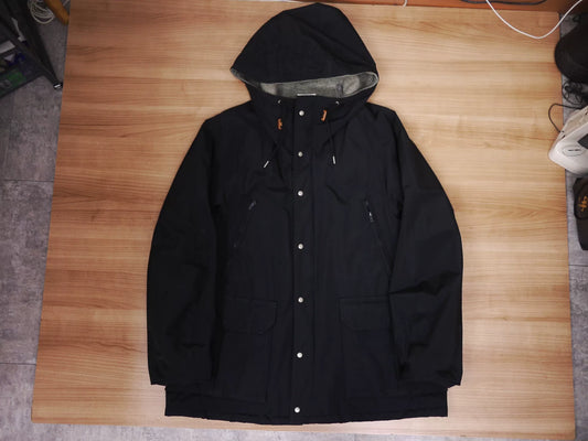 visvim black oak parka jacket