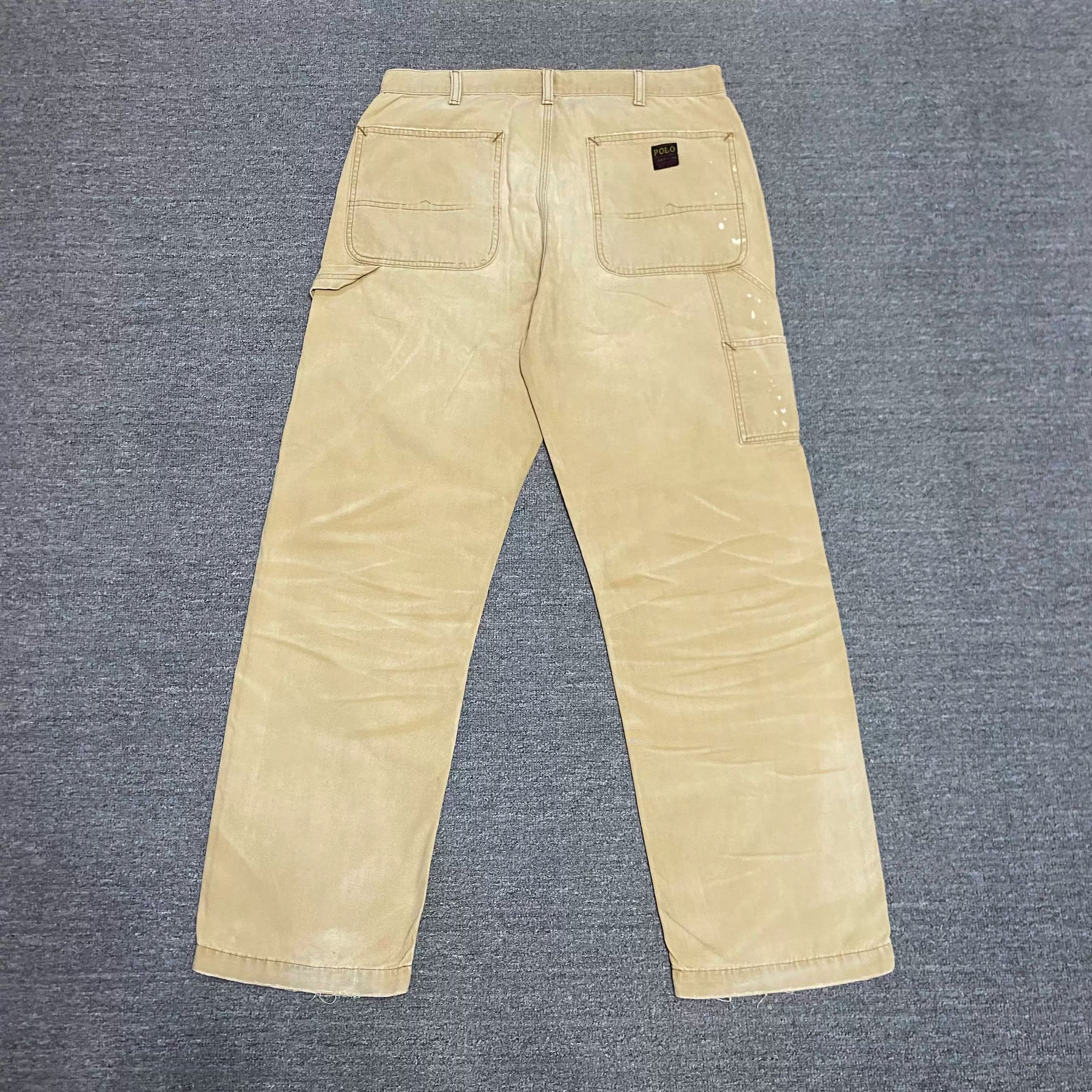RALPH LAUREN Loose Distressed Logger Pants