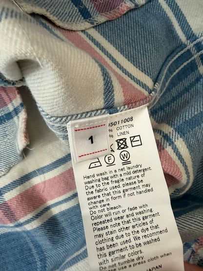 VISVIM 22SS PIONEER CHECK L/S Distressed Shirt