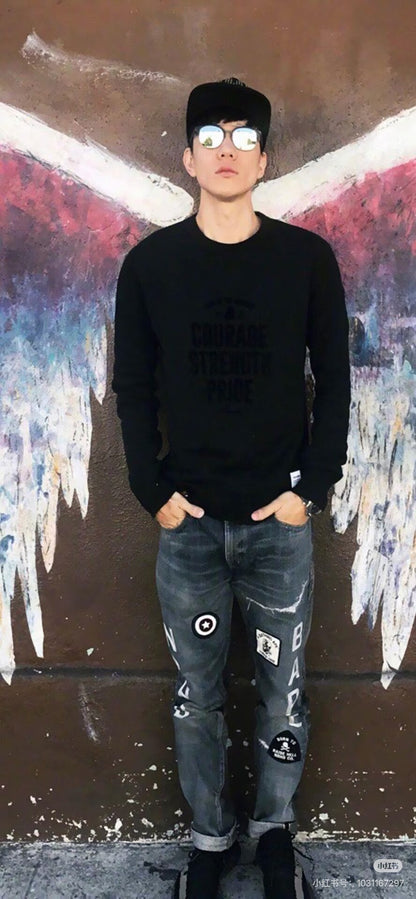 bape savage narrow 14oz denim pants
