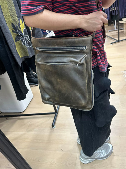 Yohji Yamamoto Pour Homme Double-Layer Briefcase Crossbody