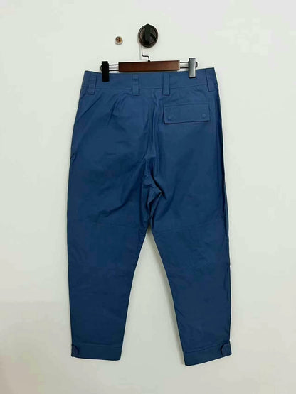 dior blue cargo pants with lock buckle